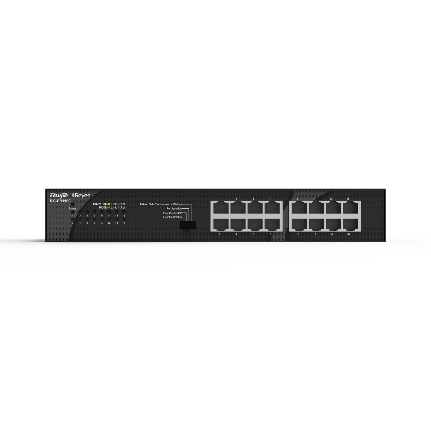 RG-ES116G, 16-port 10/100/1000Mbps Unmanaged Non-PoE Switch